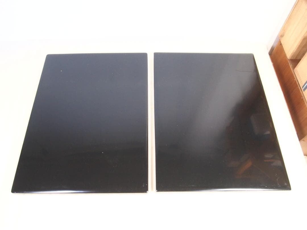 【良品】輪島塗 長手脇引膳 5客 梨地霞/波蒔絵 卓上膳/懐石膳/会席膳 漆器