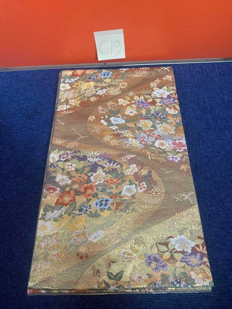 2698袋帯 古代彫金紋 西陣織 金糸　高級上質上品　約440cm 未使用