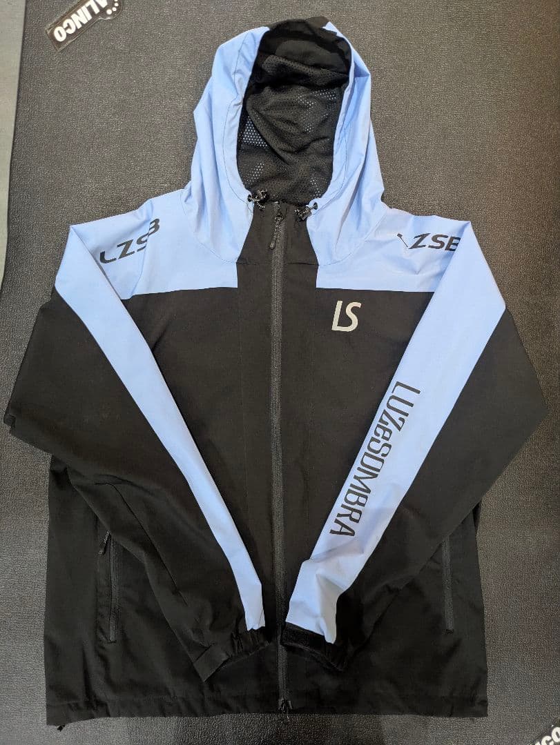 LUZeSOMBRA　フード付きジャケット XL 黒/水色
