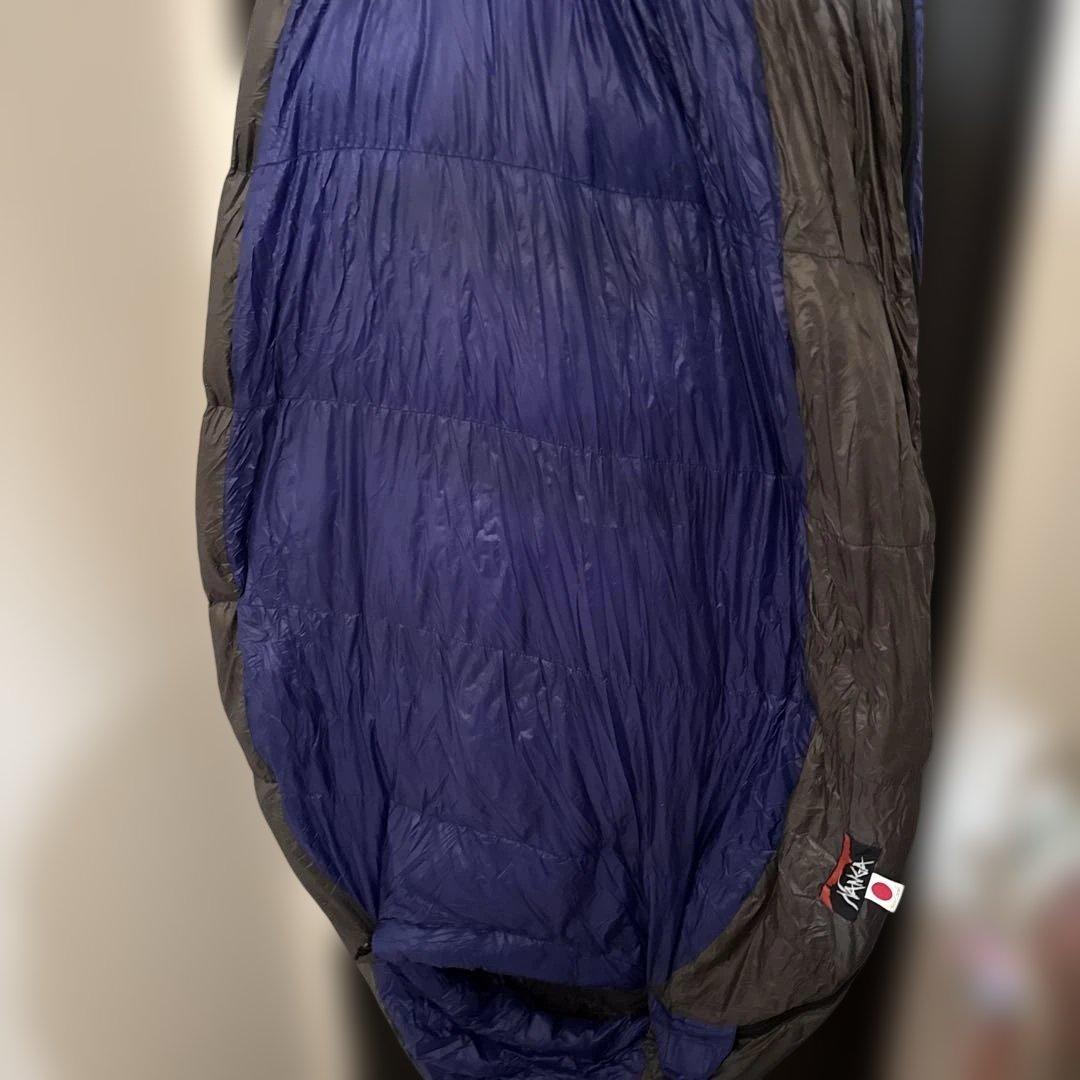 NANGA ナイロン寝袋 黒/紫 UDD BAG 380DX ロング