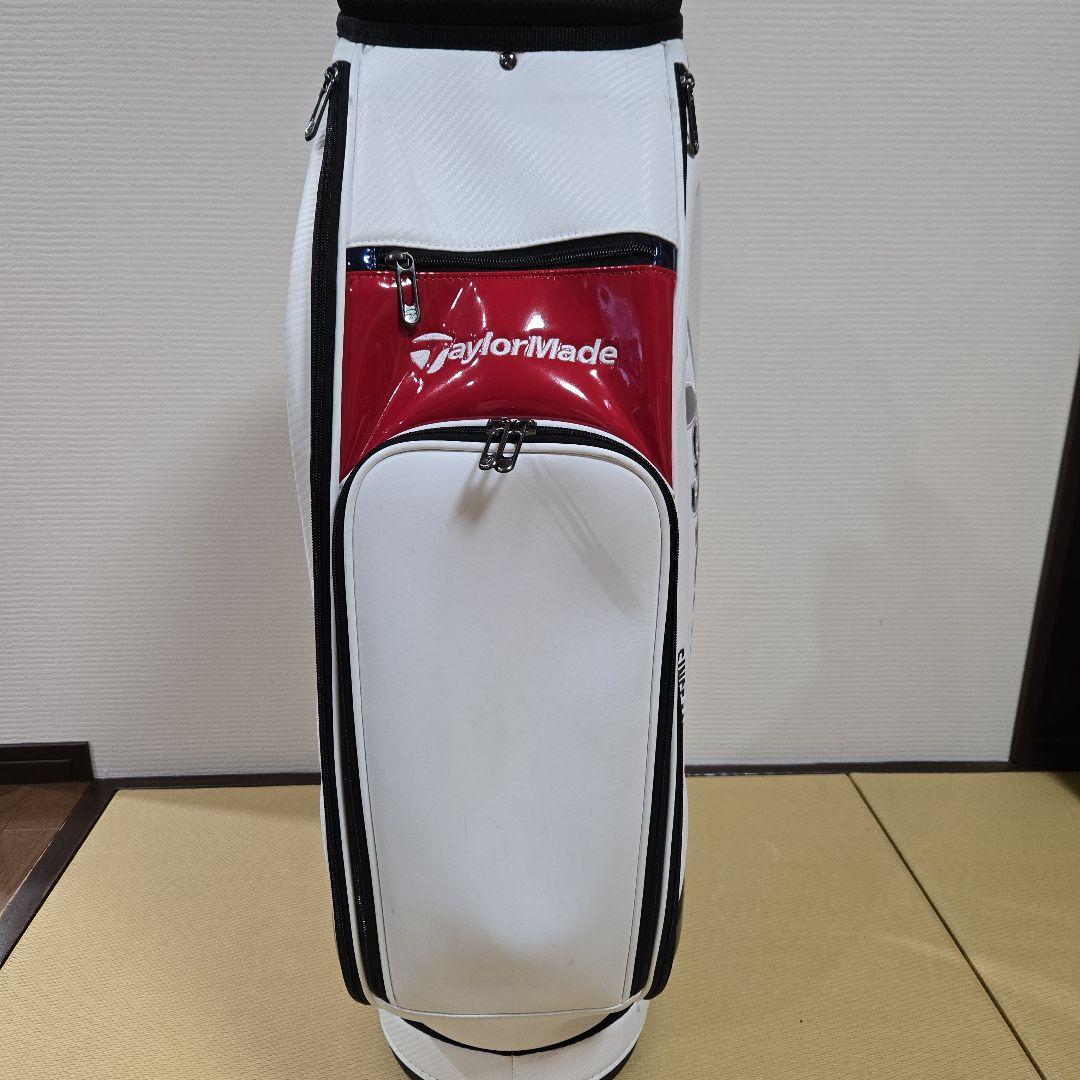 TaylorMade ゴルフキャディバッグ ホワイト/ネイビー/レッド　美品
