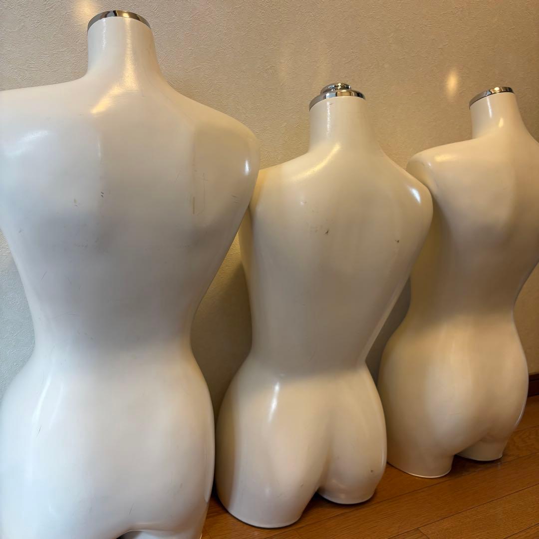 激安 ReBody ABS マネキンボディトルソー 3体セット 業務用 店舗什器
