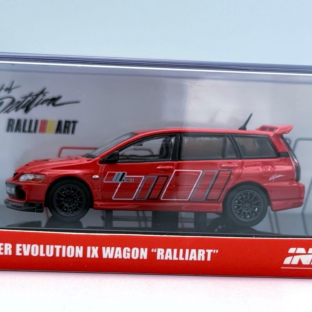 【美品】INNO 64 ミツビシ ランエボ9 ワゴン ラリーアート レッド