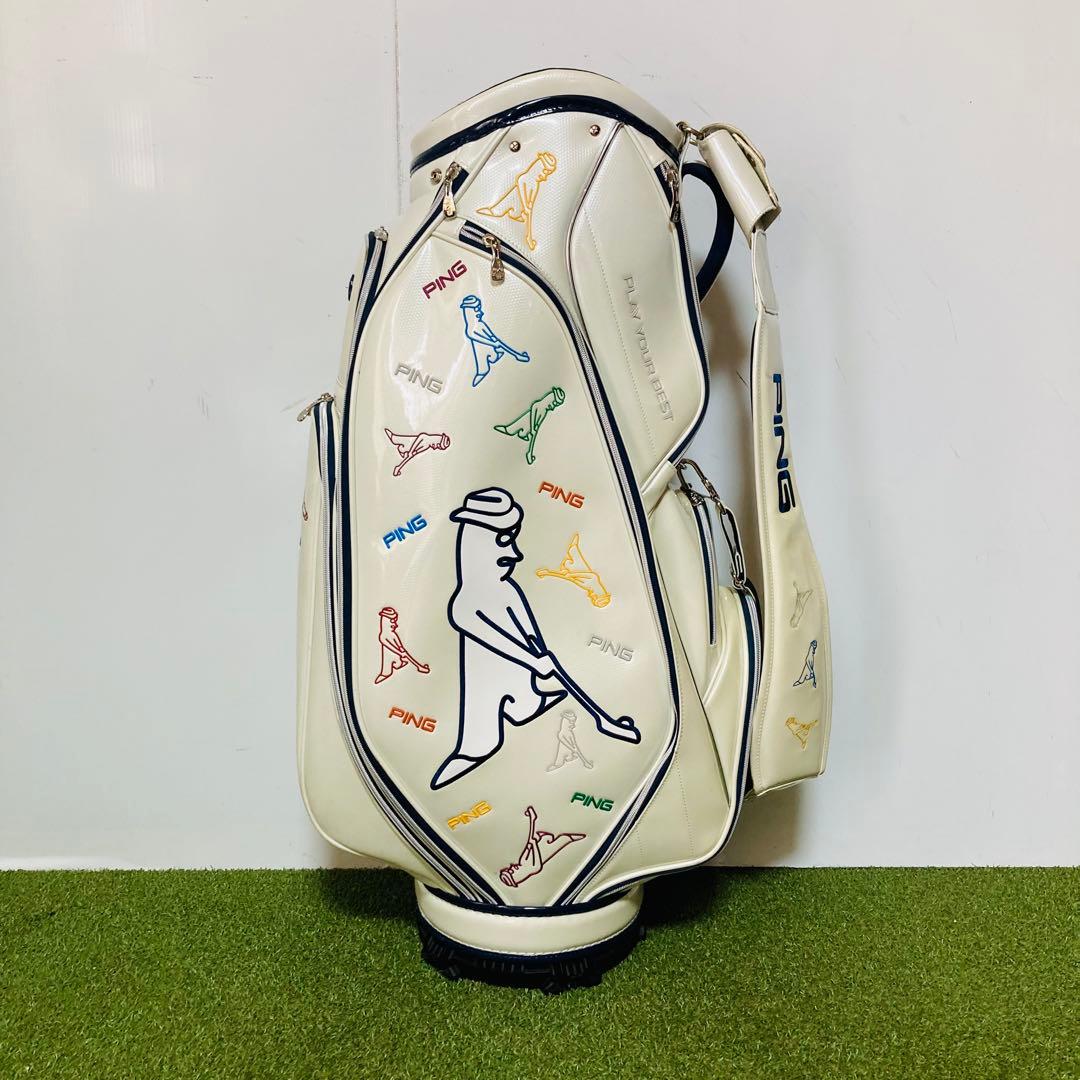 PING ピン Mr.PING キャディバッグ エナメル製 カート型 9.5型