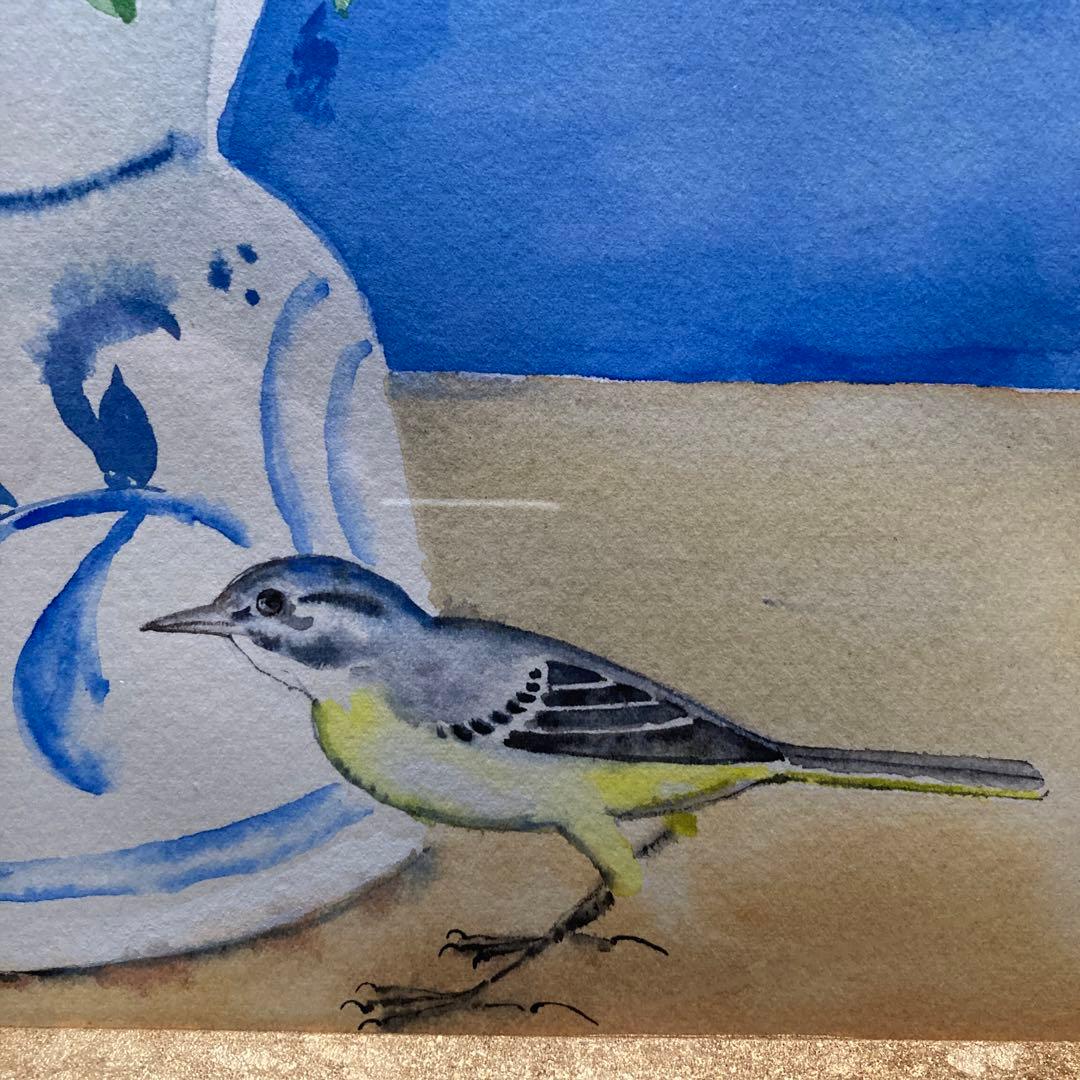 マイテ　デルテイユ￼「スペインの花瓶」有名フランス人画家額56×47絵37×28