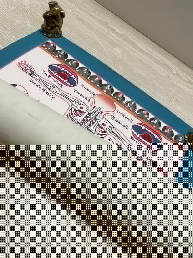 《 チベット密教　1点物 》 手描き　曼荼羅　メディシンタンカ　仏教　密教