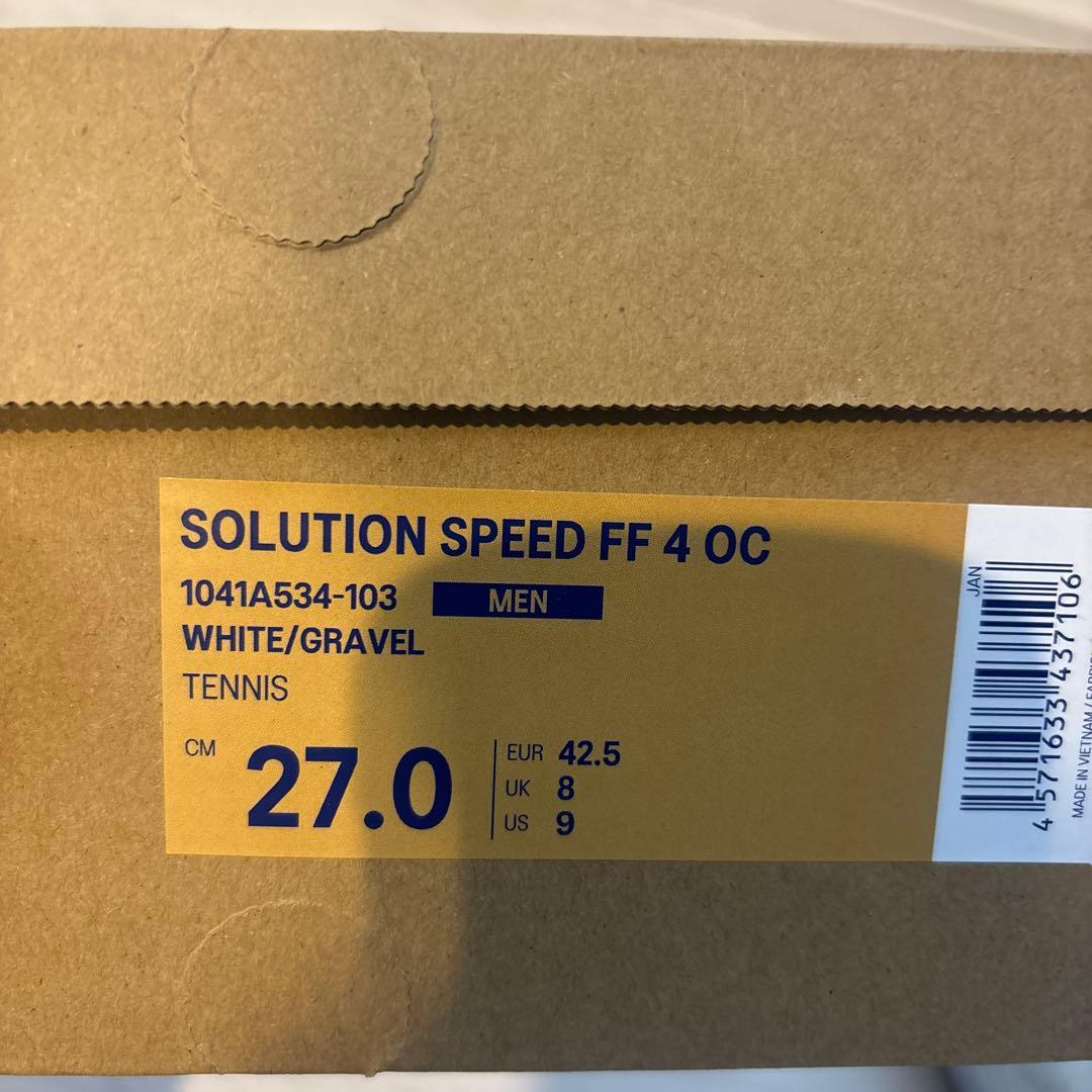 asics SOLUTION SPEED FF 4 OC 27.0cm(オムニ)