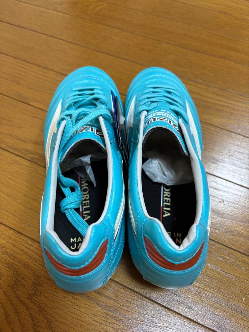 【箱付き】サッカースパイク　モレリア2 JAPAN カタールW杯　水色