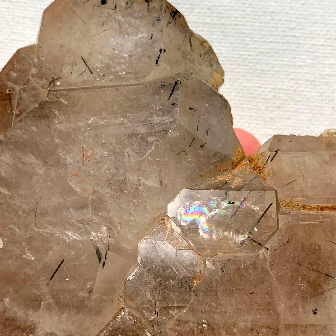 シン・ザギマウンテンクォーツ60/巨大/黒針入り/虹入り/複合