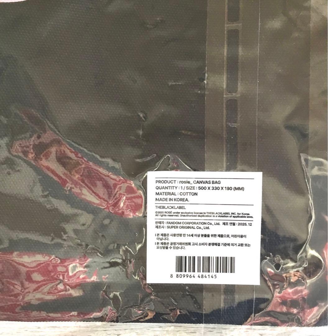 【新品☆未開封】ROSE/POP-UP韓国公式限定Canvas Bag