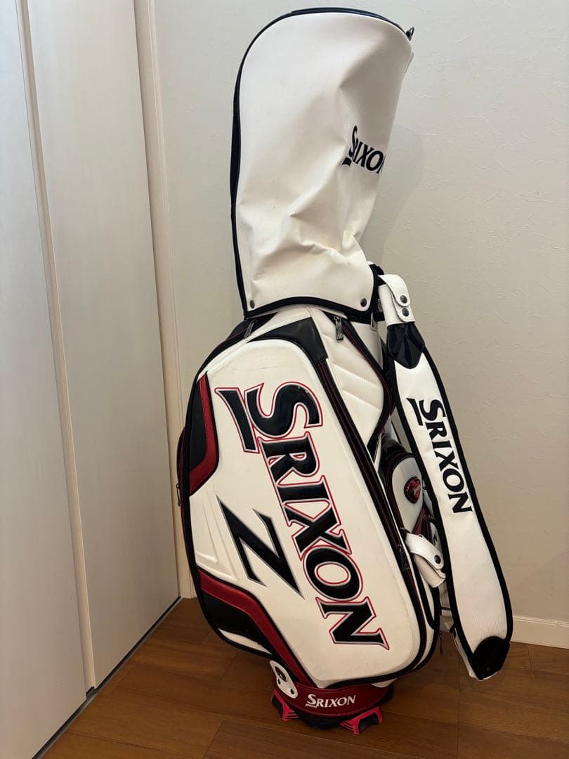 Srixon キャディバッグ ホワイト/レッド　松山英樹モデル
