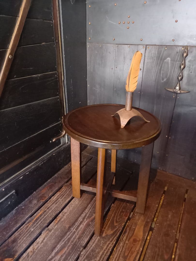 希少　1960's　スピンドル　ウッド　ブランチ　サイドテーブル　スツール