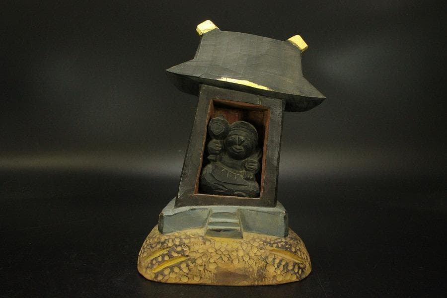 但馬彫刻 松田一 作 大黒天座像(ZE520)