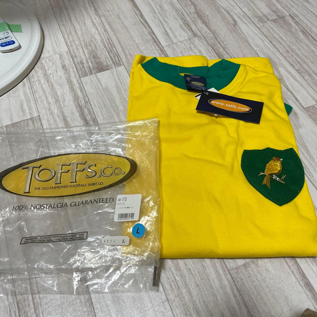 激レア　TOFFS サッカー　ノーリッジシャツ