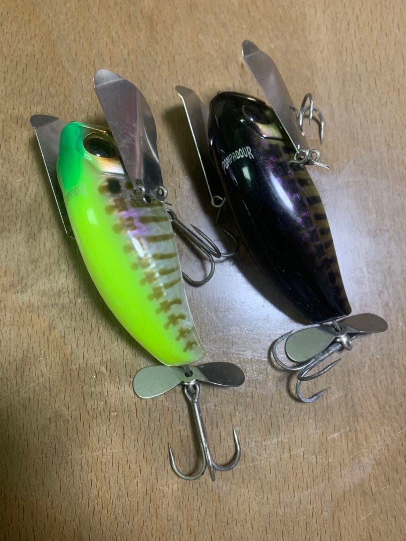 バス釣り引退セット　トップセット　ヤマトクローラー　ポンパドール　羽モノセット