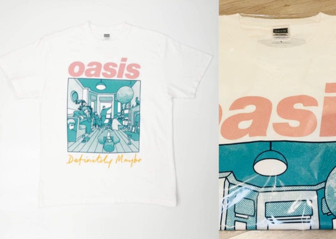 オアシス oasis Tシャツ サイズL Definitely Maybe