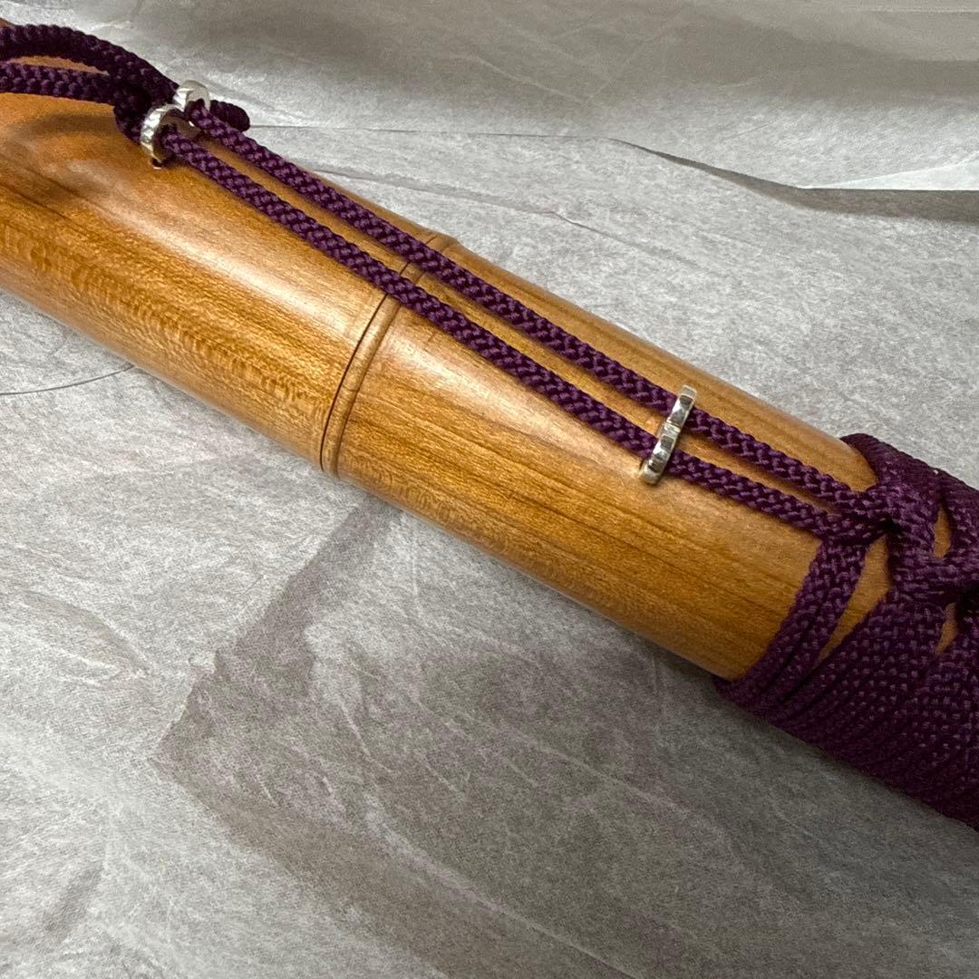 高麗笛筒 桜材(白木)