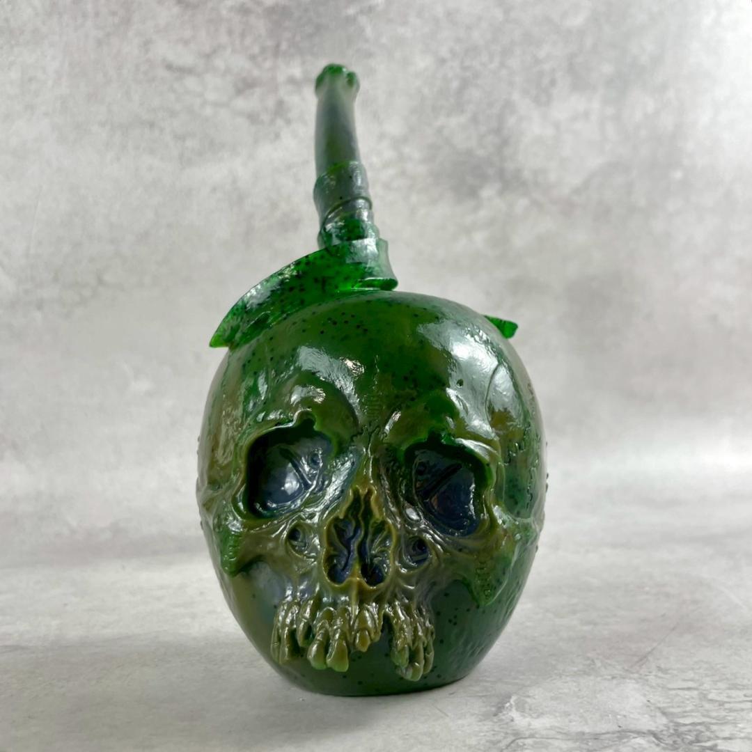 レア　MEDICOM TOY　PUSHEAD SOUR　ソフビ　グリーンラメ