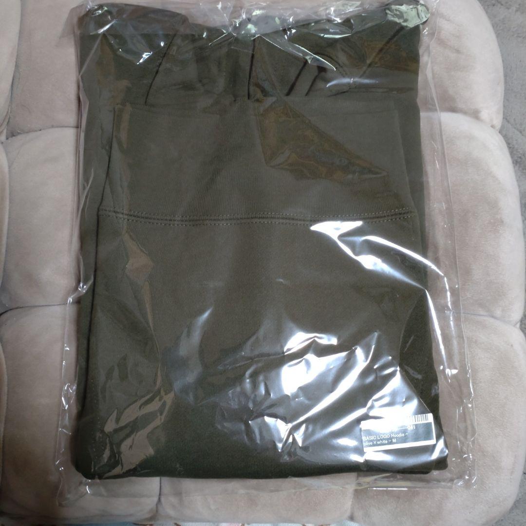 高橋藍グッズ パーカー 新色olive×white Mサイズ　RANロゴ