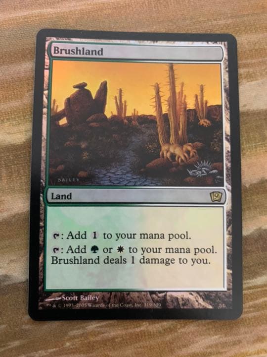 MTG 英語版　低木林地　英語　foil