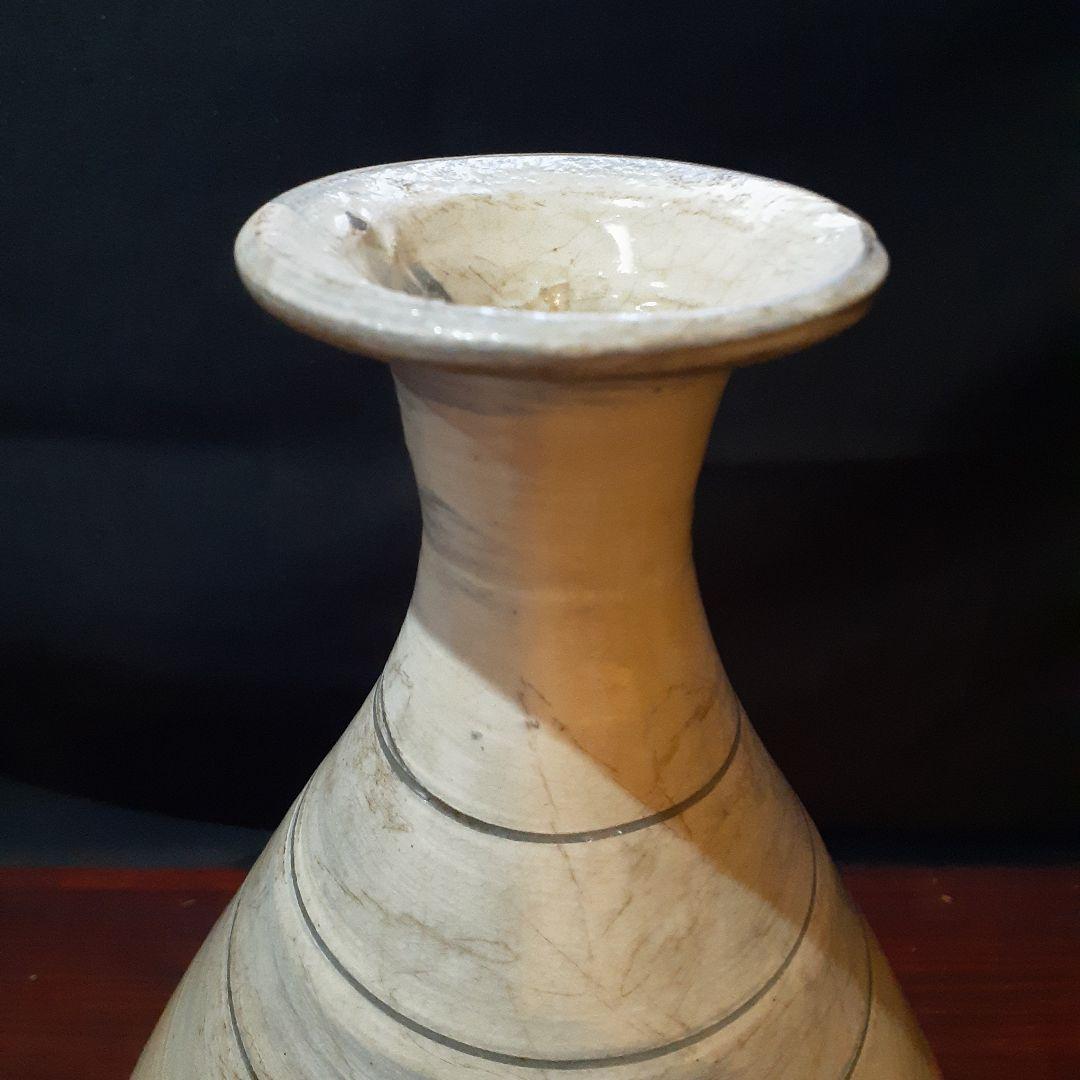 鶏龍山刷毛目鉄絵徳利