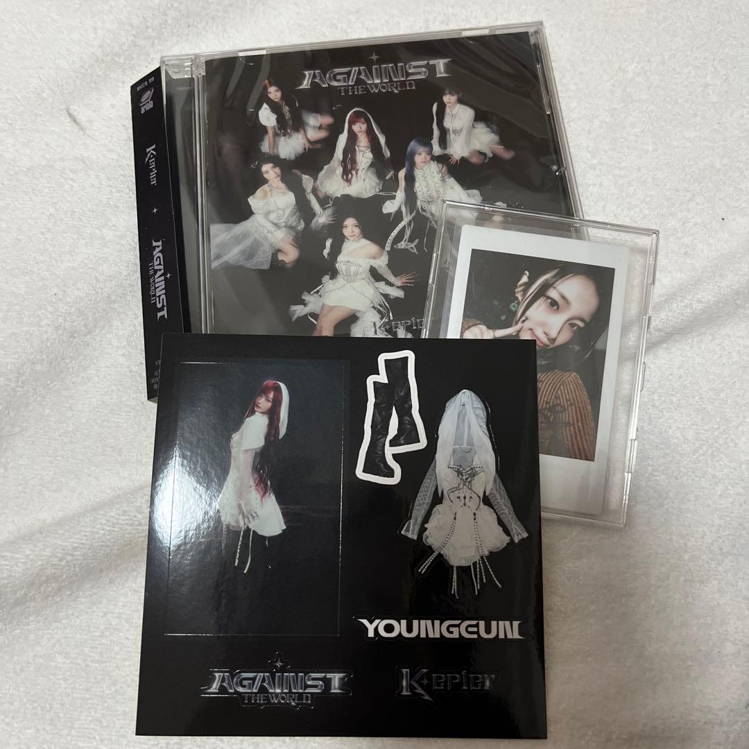 Kep1er ケプラー 直筆サインチェキ ヨンウン cdステッカー付き