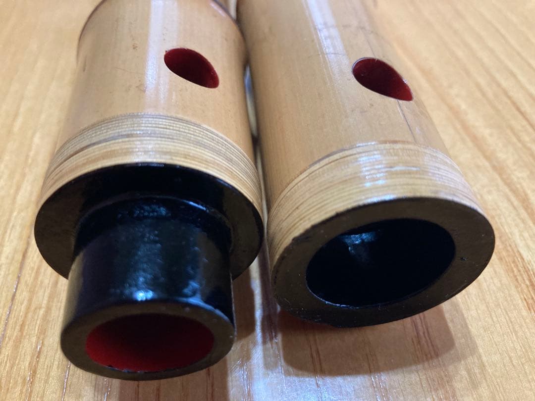 琴古流尺八　銀越銘一尺八寸管