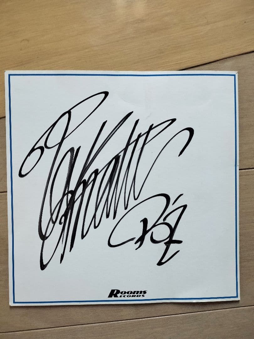 B'zの松本さんのソロサイン Rooms Records色紙