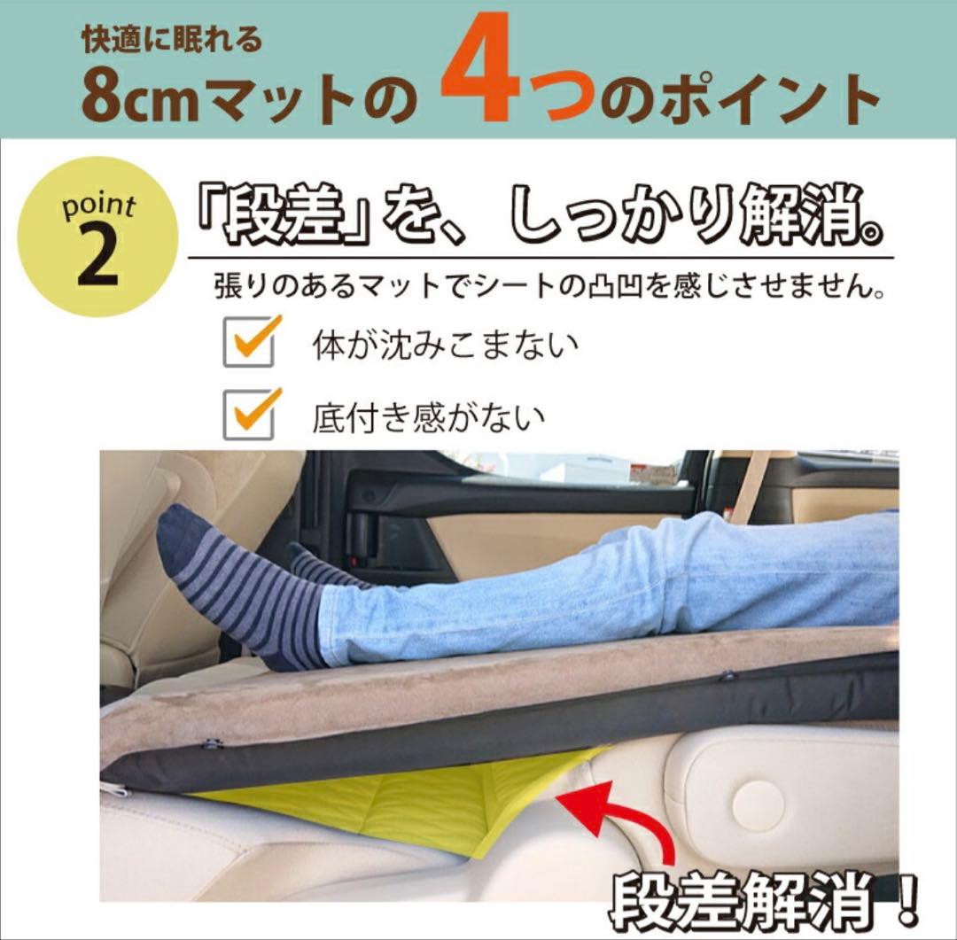 【Bears Rock】 車中泊マット ８cm×２