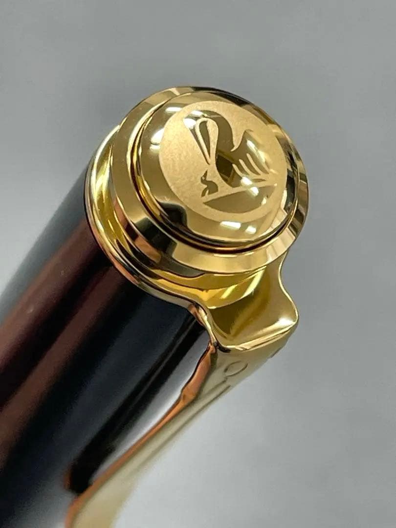 【未使用】ペリカンの万年筆M400グリーンストライプ、インクセット