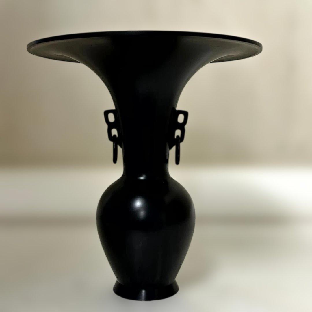 池坊専永/専好立華瓶/花瓶/花器/金属製/銅製/在銘/約4.7kg/華道具