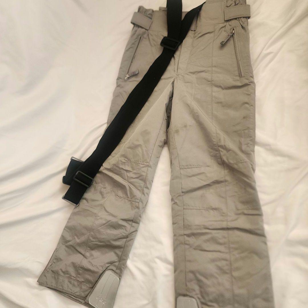 ASICS アシックス スキーウェア 上下セット ネイビー×グレー 雪山 防寒