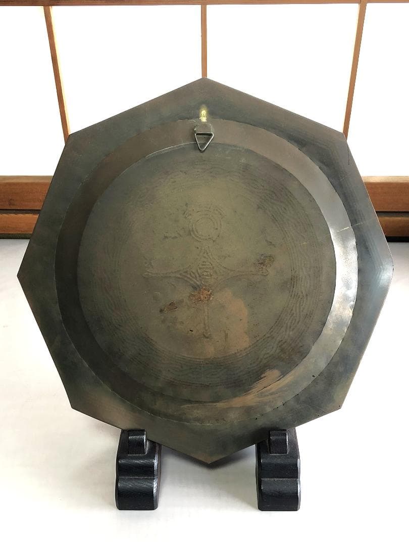 【 アガデスクロス八角飾皿 】　トゥアレグクロス彫金壁掛　アルジェリア骨董　僅少