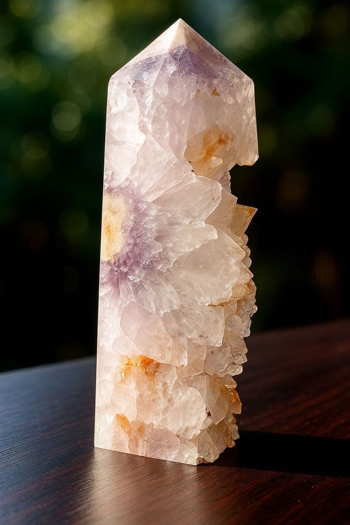 【花咲くピンクアメジスト】 ザクザク結晶ポイント／大型1372g✨レア