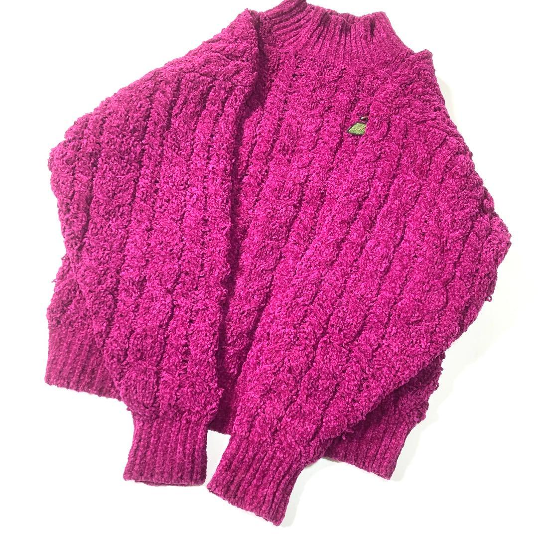 KENZO GOLF ケンゾー ニット プルオーバー ワッペン ヴィンテージ F