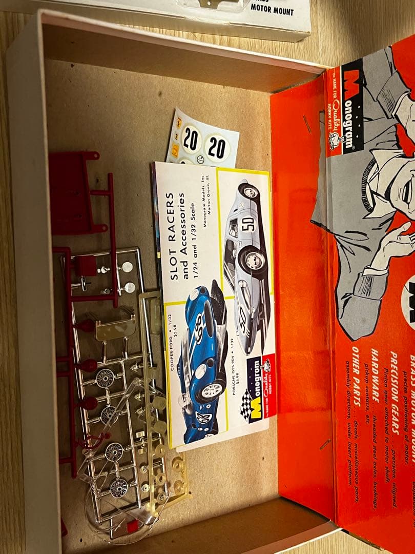 ［レア］60年代モノグラム　フェラーリ275Pスロットカー組み立てキット