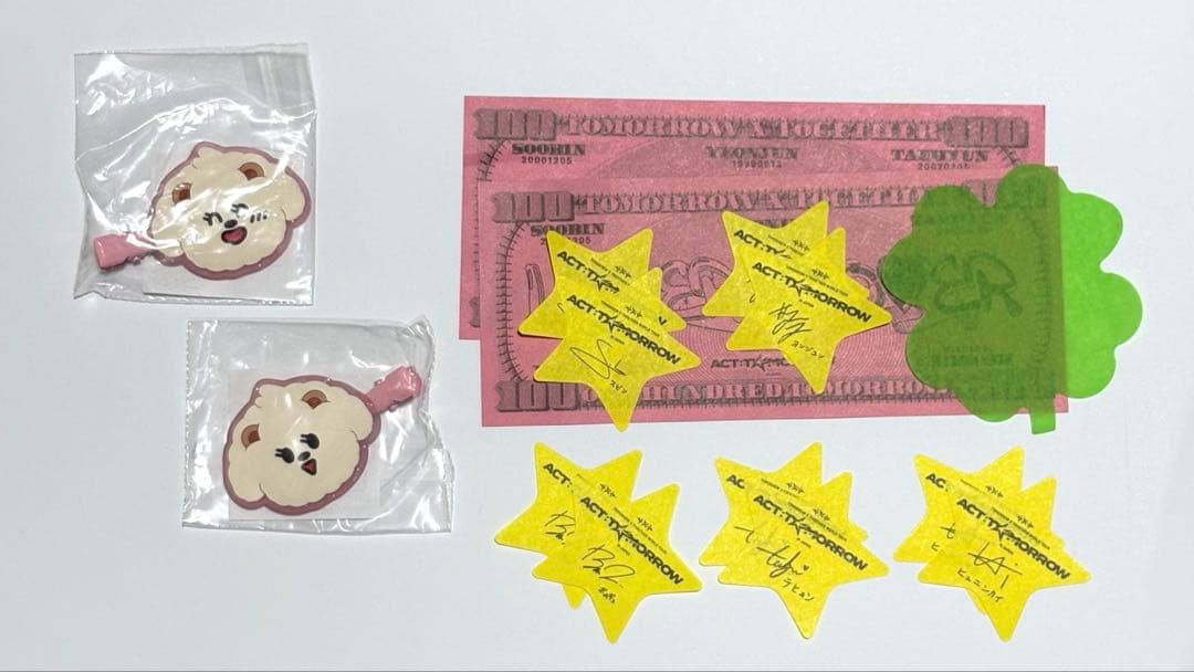 TXT ヘアクリップ　銀テ　落下物　ボムギュ　バムグッ