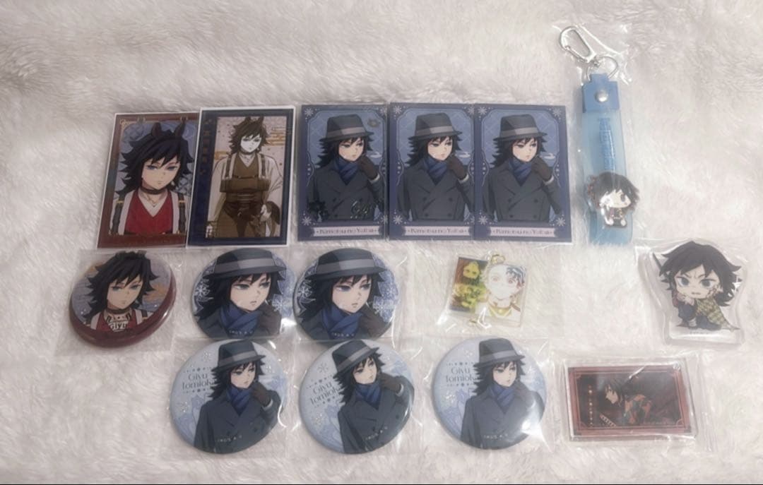 鬼滅の刃 冨岡義勇 午年 AGF 缶バッジ チェキ