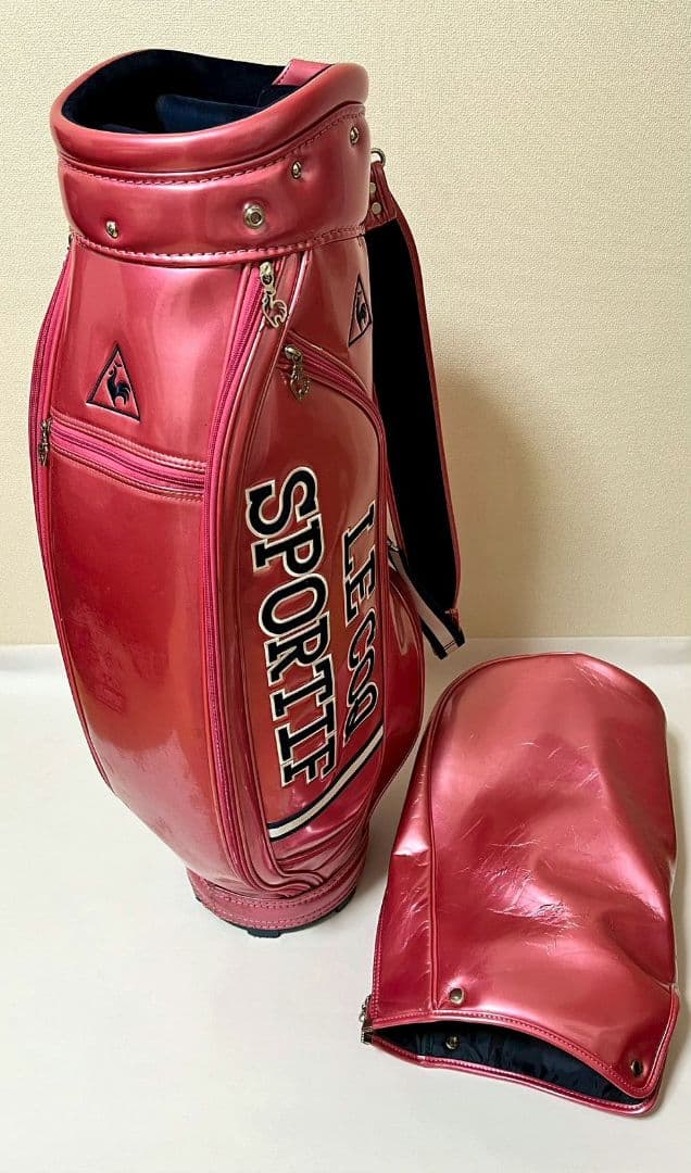 美品　ゴルフ　キャディバッグ　ルコック ピンク