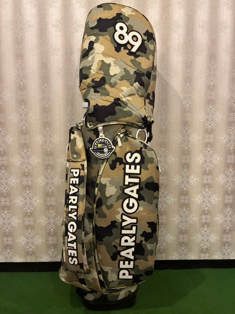 【希少完売済み】パーリーゲイツ カモ キャディバッグ 他ヘッドカバー6点セット