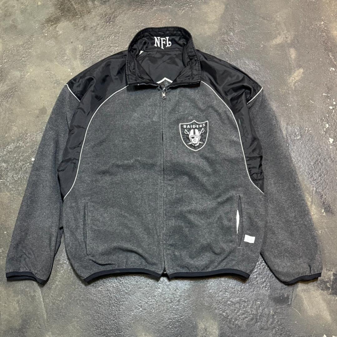 90s NFL RAIDERS レイダース リバーシブルナイロンジャケット L