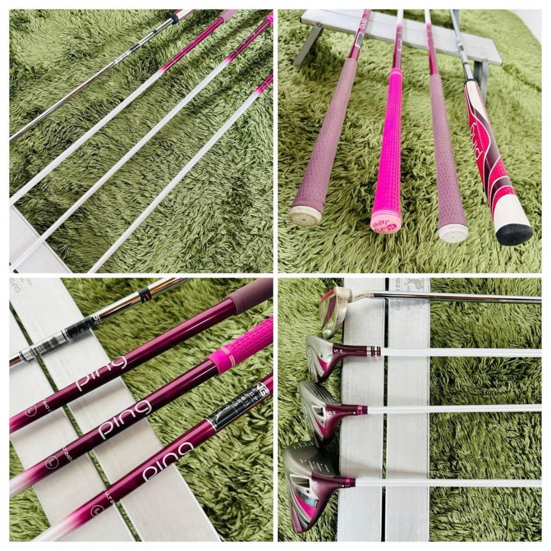 ピン G Le2 9本セット レディースゴルフ 初心者 入門 大人気 かわいい