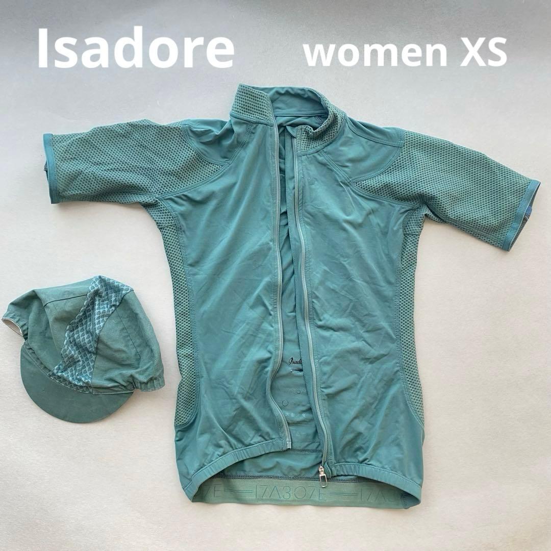 isadore 自転車　ウェア　帽子　セット　women XS 半袖　イザドア