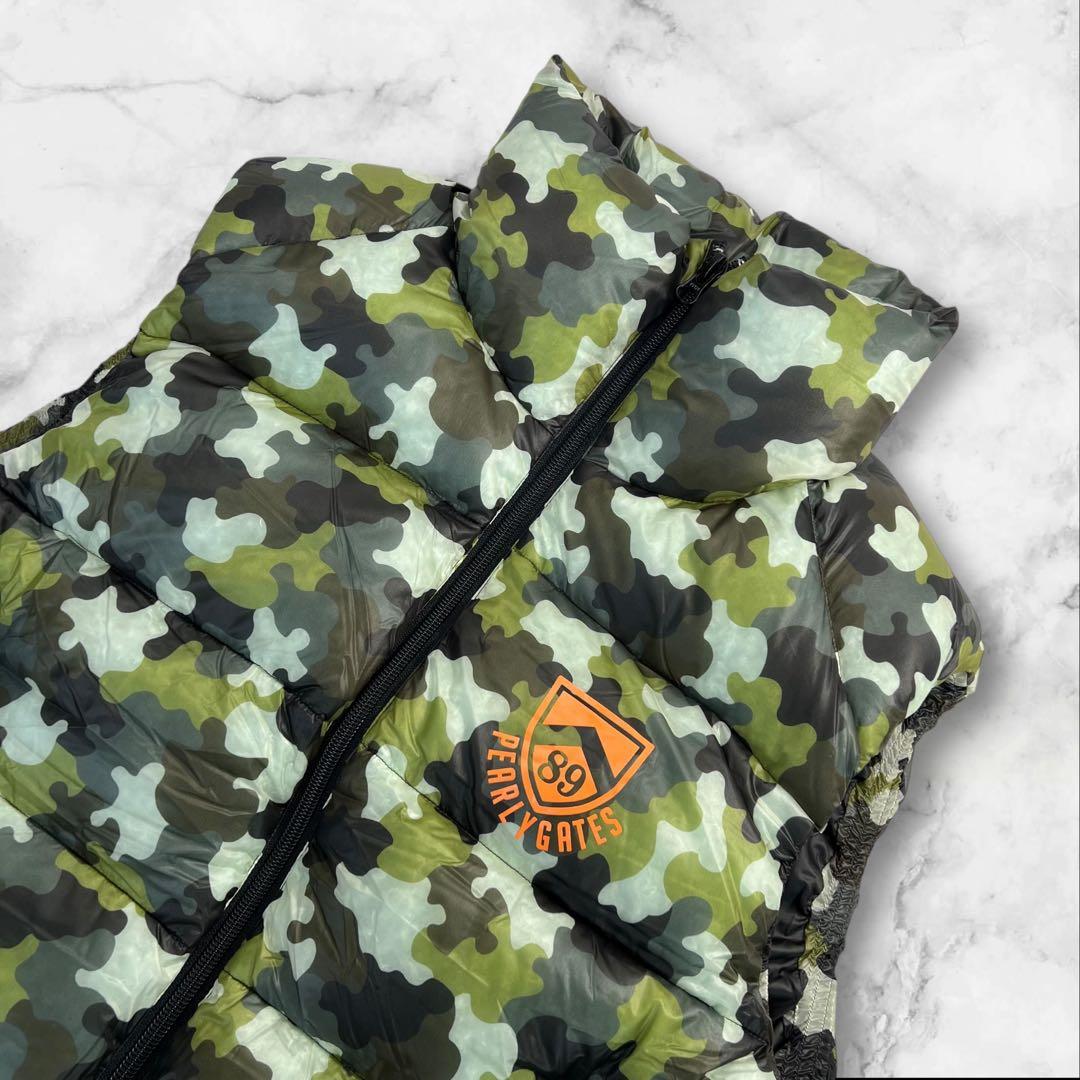 極美品 PEARLY GATES 迷彩柄 ダウンベスト サイズ5/L相当