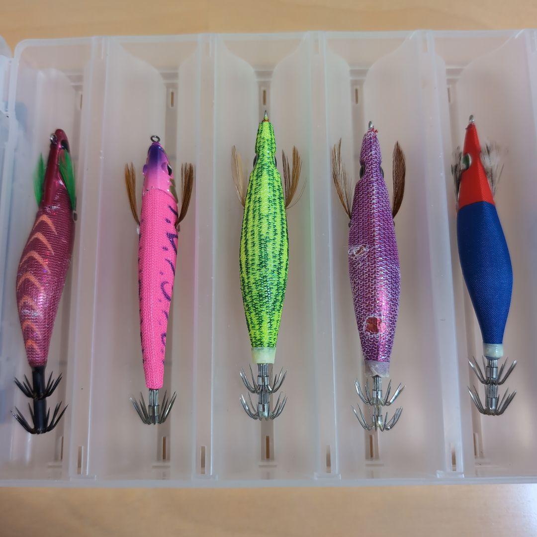 イカメタル エギ オモリグ 鉛スッテ メイホウリバーシブルケース付き まとめ売り