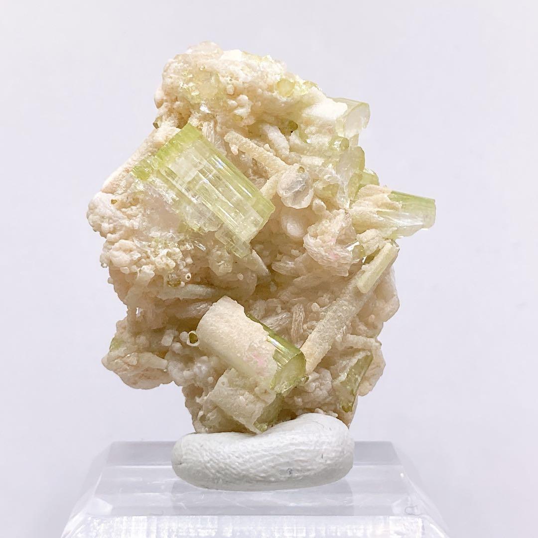 トルマリン　グリーントルマリン　クラスター　原石　鉱物標本　天然石　389