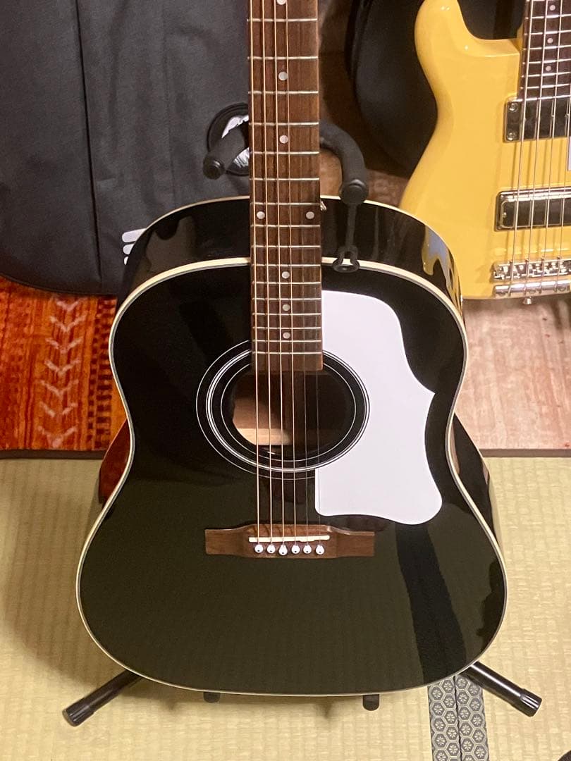 エピフォン　アコギ　j45 ブラック　エレアコ