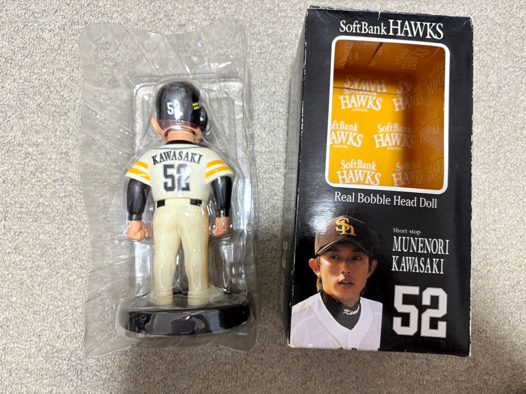 ソフトバンクホークス 川崎宗則 ボブルヘッド人形