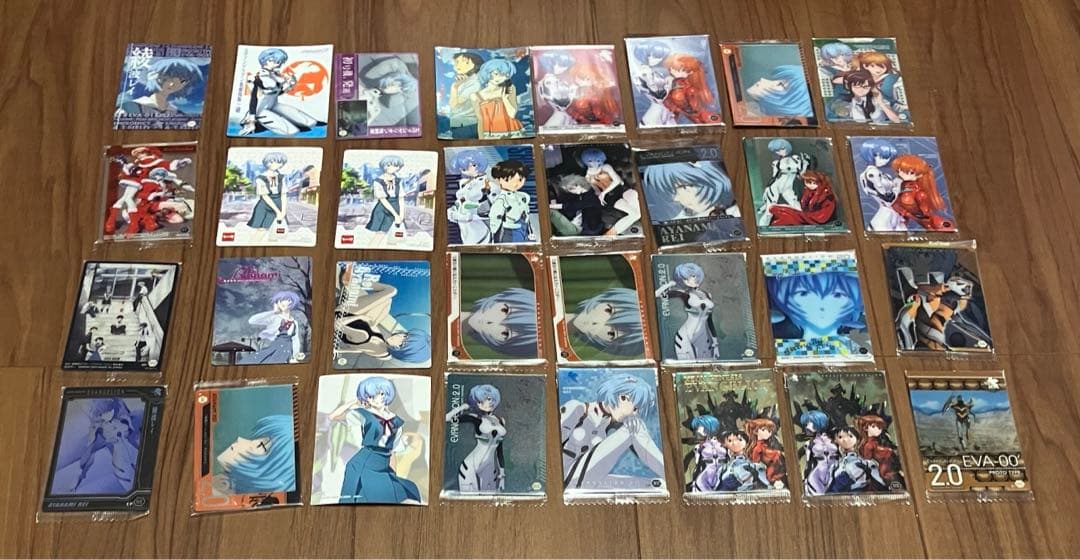エヴァンゲリオン　ウエハース　等　カード　未開封　限定　綾波