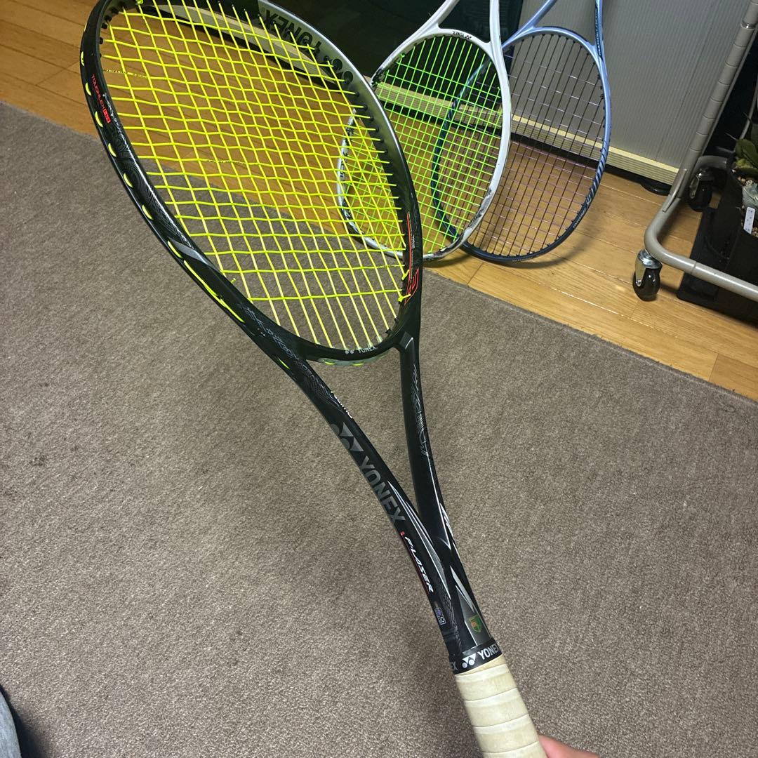 YONEXソフトテニスラケット エフレーザ9V ガット…インブォーグ　30p
